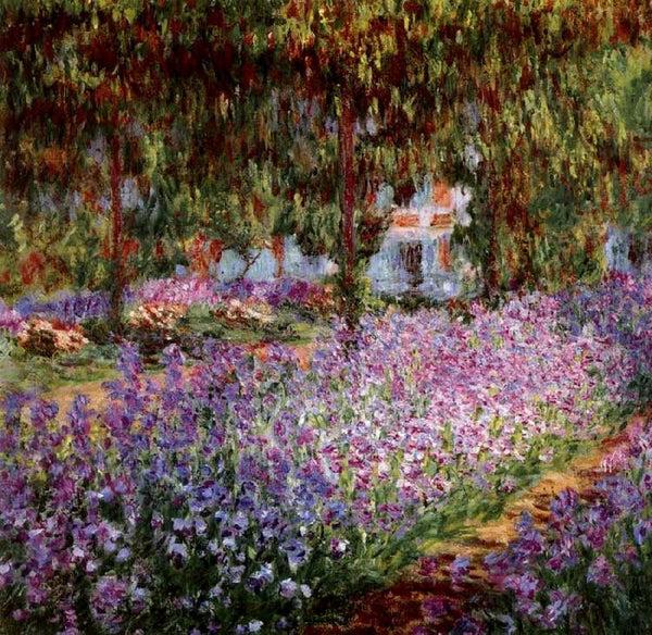 steve art gallery Iris Bed in Monet-s Garden Claude Monet 50x50cm