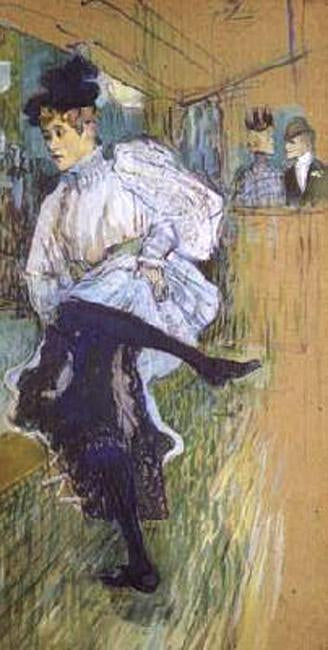 steve art gallery Jane Avril Dancing Henri Toulouse-Lautrec 80x40cm