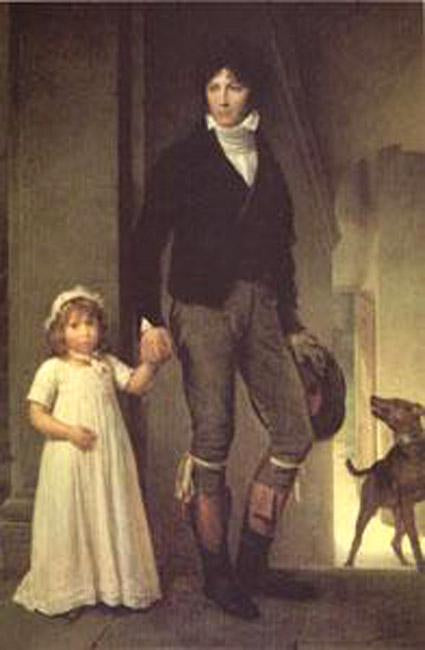 steve art gallery Jean-Baptiste Isabey and His Daughter Gerard David 60x40cm