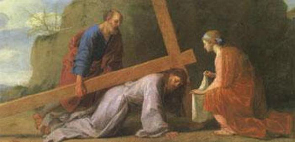 steve art gallery Jesus Carrying the Cross Eustache Le Sueur 80x40cm