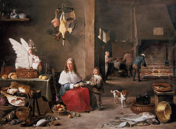 steve art gallery Kitchen Scene TENIERS David the Younger 75x77.8cm