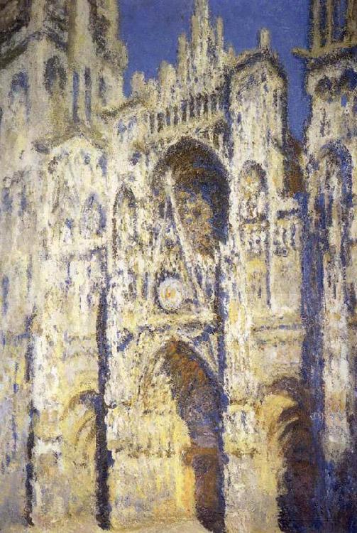 steve art gallery La Cathedrale de Rouen Portrait et Tour d Albane Claude Monet 60x40cm