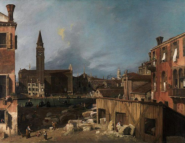 steve art gallery La Chiesa e la scuola della Carita dal Canaletto 50x40cm