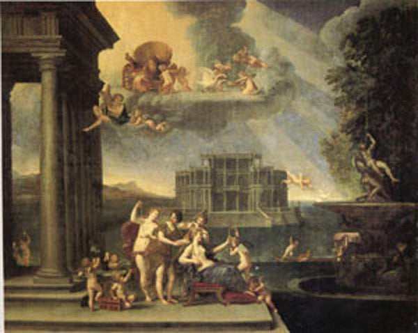 steve art gallery La toilette de Venus or L'Air Albani Francesco 60x50cm