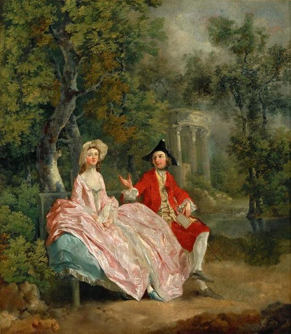 steve art gallery Lady and Gentleman in a Landscape Thomas Gainsborough 60x50cm