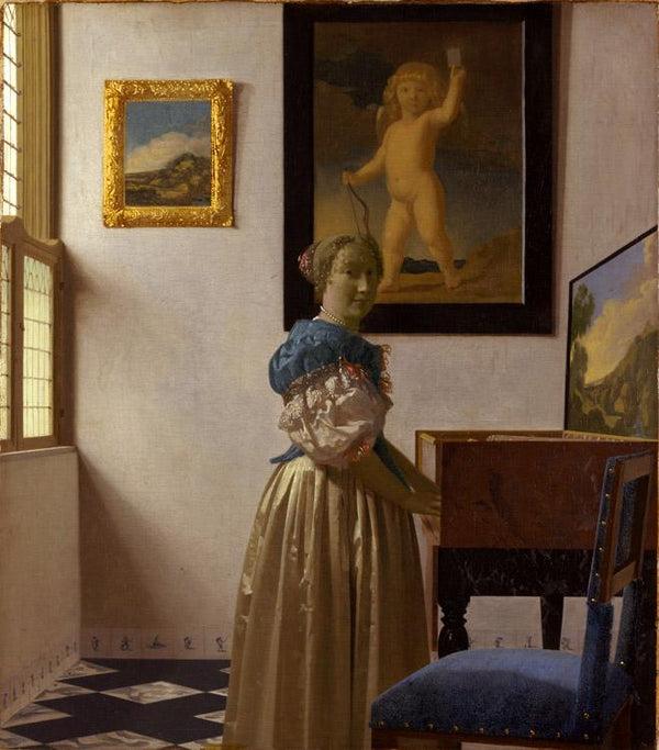 steve art gallery Lady Standing at a Virginal er Johannes Vermeer 51.7x45.2cm