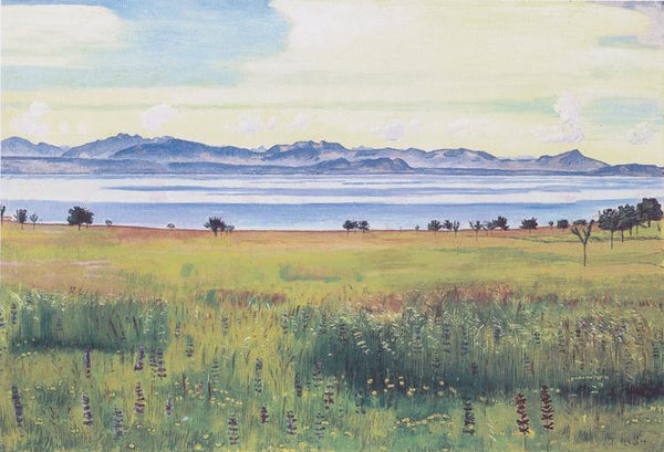 steve art gallery Lake Geneva from St Prex Ferdinand Hodler 60x40cm