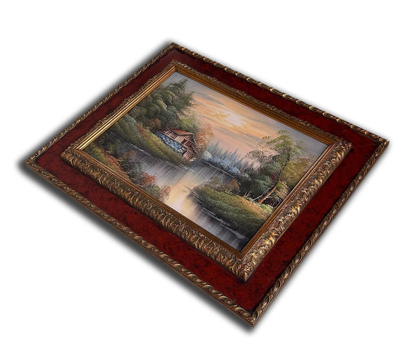 Steve Art Gallery Landscape Hand-painted Oil Painting With Frame 46x56 Cm Or 18x22 Ins