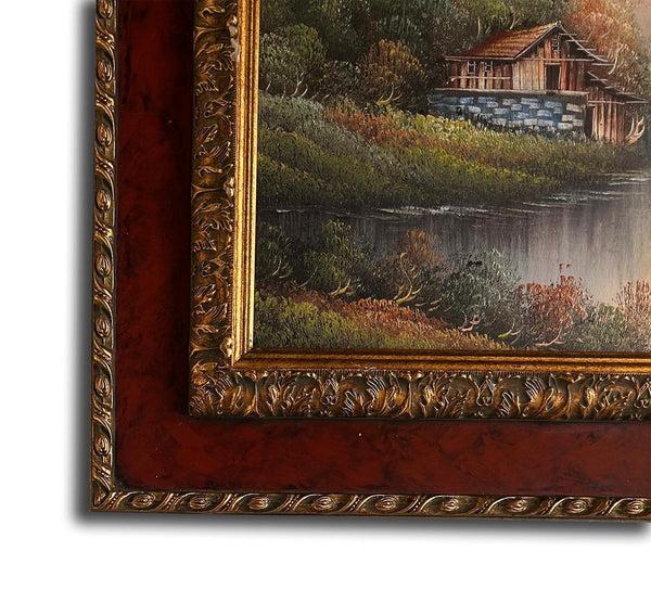 Steve Art Gallery Landscape Hand-painted Oil Painting With Frame 46x56 Cm Or 18x22 Ins