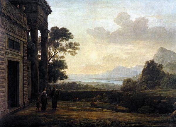 steve art gallery Landscape with Abraham Expelling Hagar Claude Lorrain 60x40cm