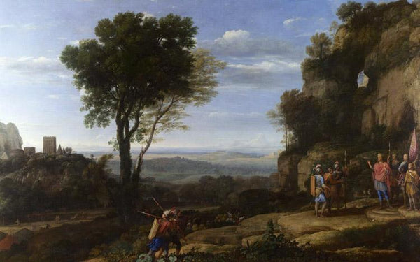 steve art gallery Landscape with David and the Three Heroes Claude Lorrain 60x40cm