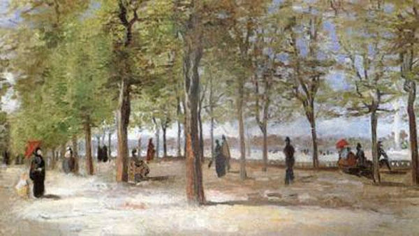 steve art gallery Lane at the Jardin du Luxembourg Vincent Van Gogh 27.6x46cm