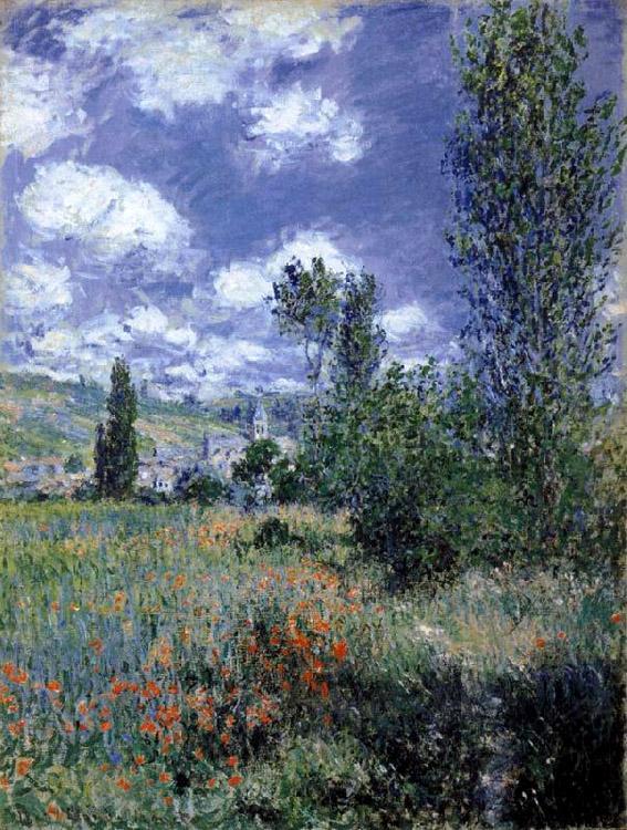 steve art gallery Lane in the Poppy Field Claude Monet 50x40cm