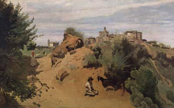 steve art gallery Le chevrier de Genzano Jean Baptiste Camille Corot 60x40cm