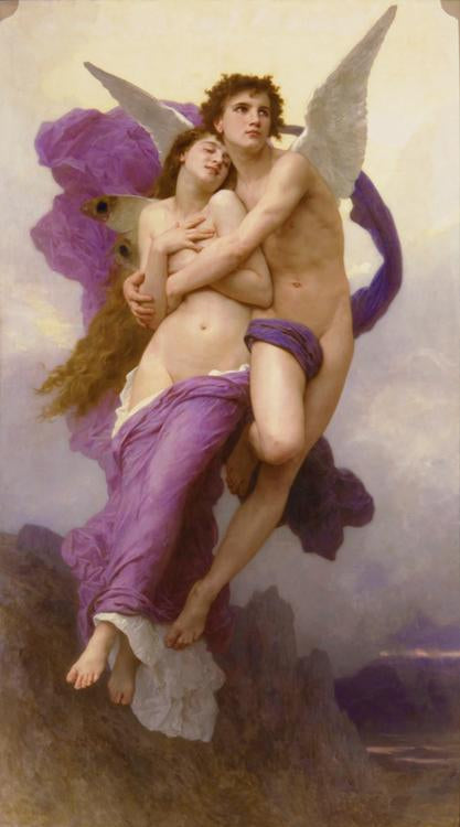steve art gallery Le ravissement de Psyche Adolphe William Bouguereau 80x40cm