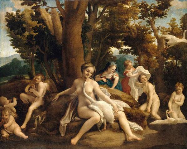 steve art gallery Leda and the Swan Correggio 50x40cm