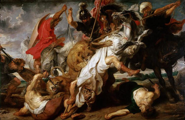 steve art gallery Lion Hunt Peter Paul Rubens 60x40cm