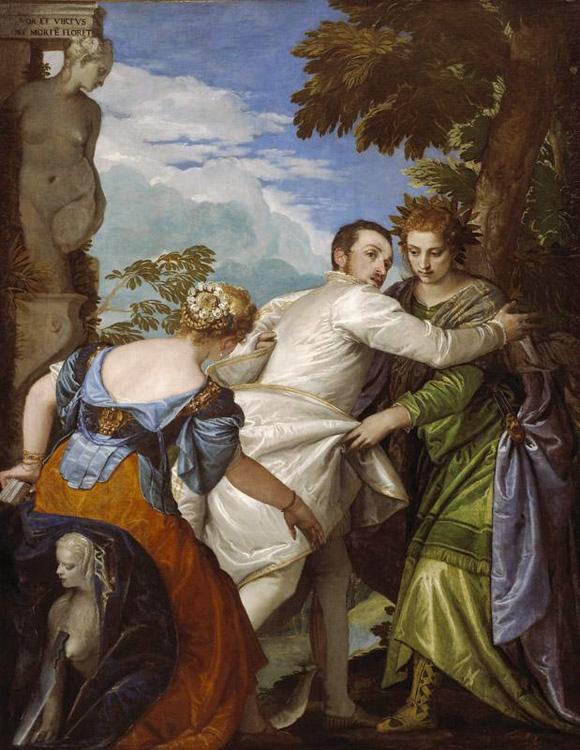 steve art gallery llegory of Vice and Virtue Paolo Veronese 50x40cm