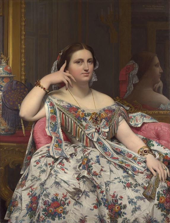 steve art gallery Madame Moitessier Seated Jean Auguste Dominique Ingres 50x40cm