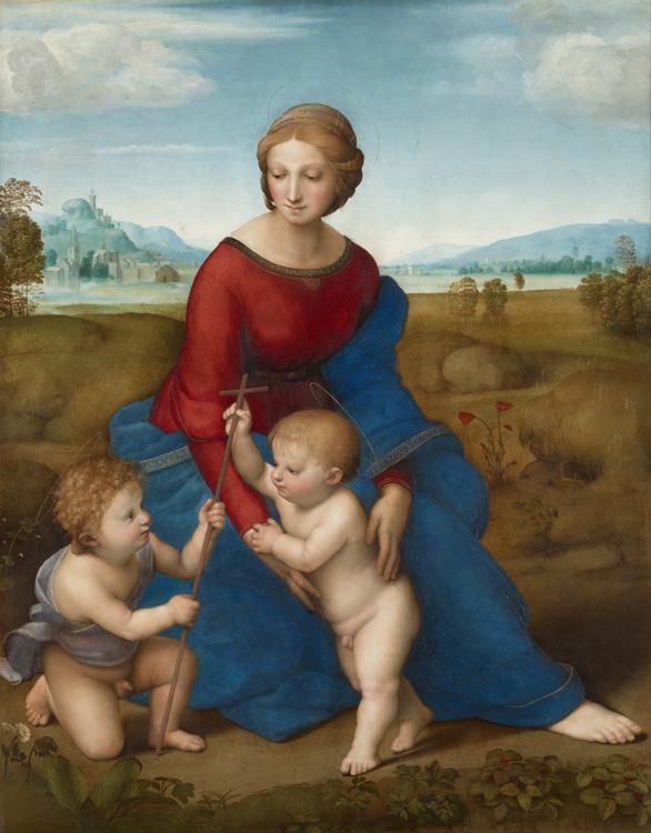 steve art gallery Madonna of the Meadows Raphael 50x40cm
