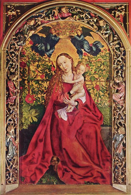 steve art gallery Madonna of the Rose Bower Martin Schongauer 60x40cm