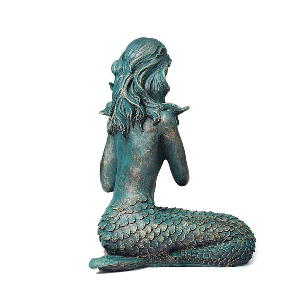 Steve Art Gallery Mermaid Fountain For Your Garden 53x29x26 Cm