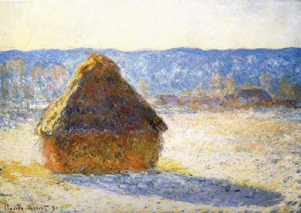 steve art gallery Meule Effet de Neige le Matin Claude Monet 60x40cm