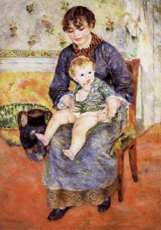 steve art gallery Mother and Child Pierre Renoir 60x40cm