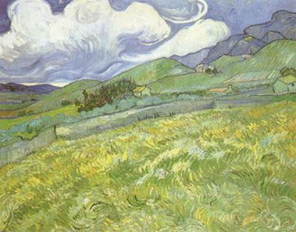 steve art gallery Mountainous Landscape behind Saint-Paul Hospital Vincent Van Gogh