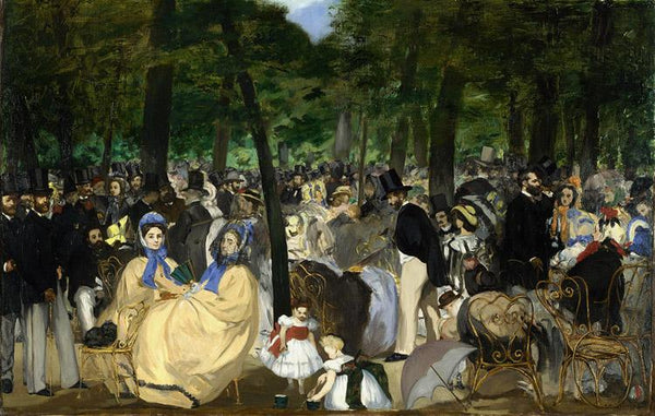 steve art gallery Music in the Tuileries Edouard Manet 60x40cm