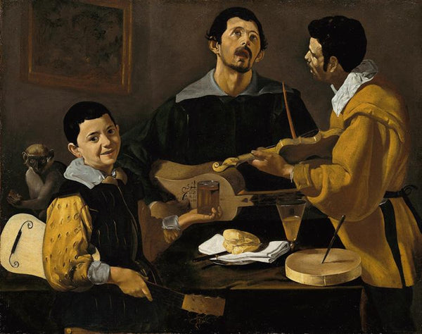 steve art gallery Musical Trio Diego Velazquez 50x40cm