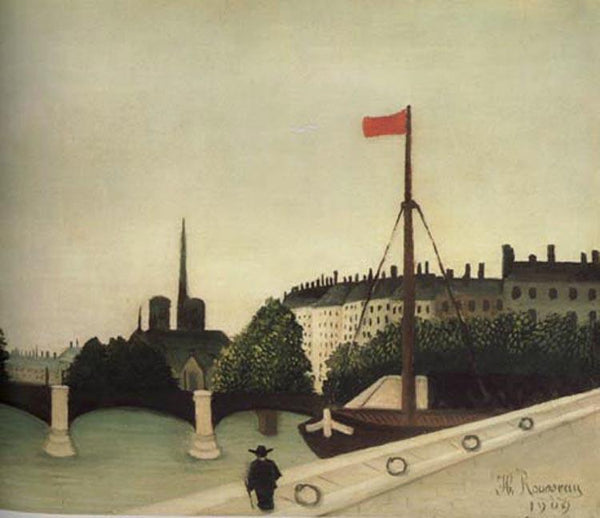 steve art gallery Notre-Dame Seen from Port Henri-IV Henri Rousseau 60x50 cm