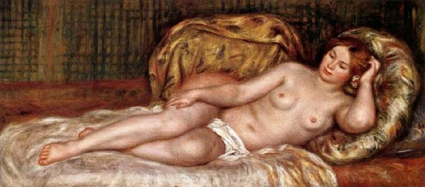 steve art gallery Nude on Cushions Pierre Renoir 80x40cm