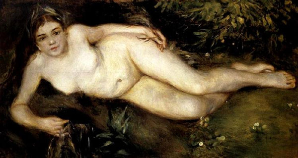 steve art gallery Nymph by a Stream Pierre Renoir 80x40cm