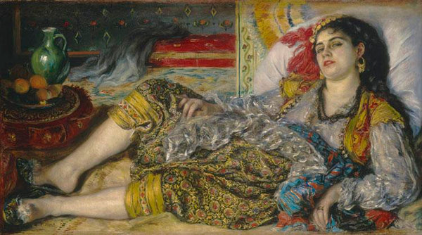 steve art gallery Odalisque or Woman of Algiers Pierre Renoir 80x40cm