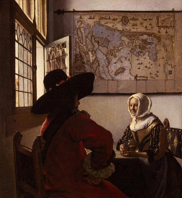 steve art gallery Officer with a Laughing Girl ar Johannes Vermeer 50.5x46cm