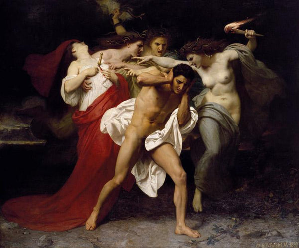 steve art gallery Orestes Pursued by the Furies Adolphe William Bouguereau 60x50cm