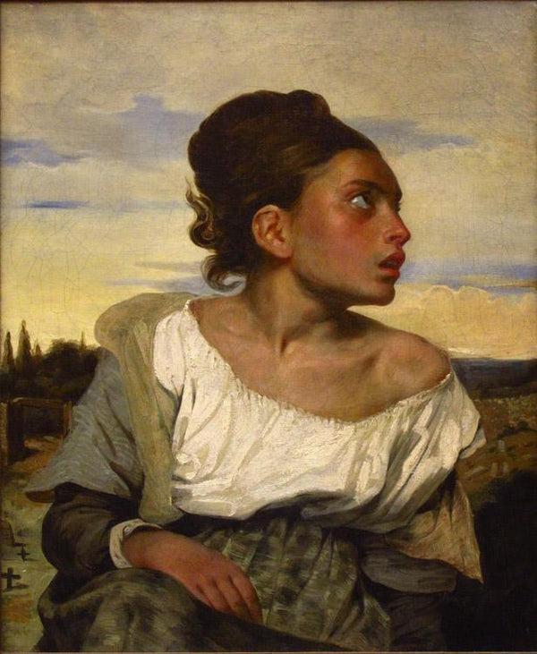 steve art gallery Orphan Girl at the Cemetery Eugene Delacroix 66x54cm