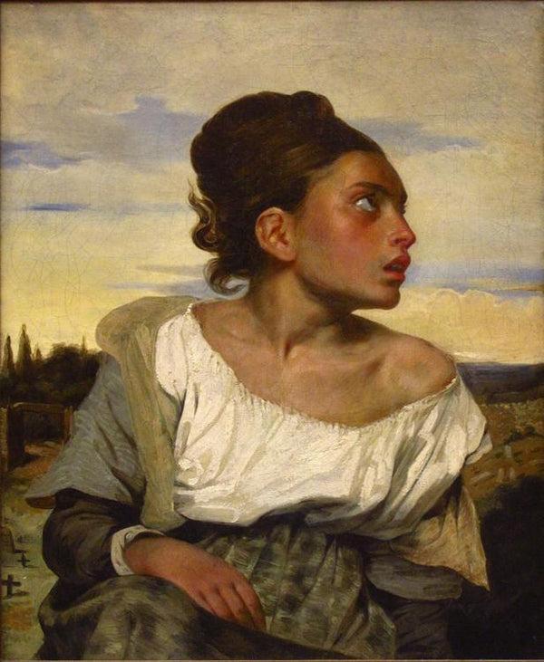 steve art gallery Orphan Girl at the Cemetery Eugene Delacroix 66x54cm