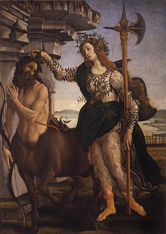 steve art gallery Pallas and the Centaur Sandro Botticelli 60x40cm