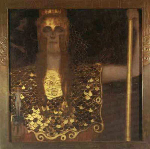 steve art gallery Pallas Athene Gustav Klimt 75x75cm