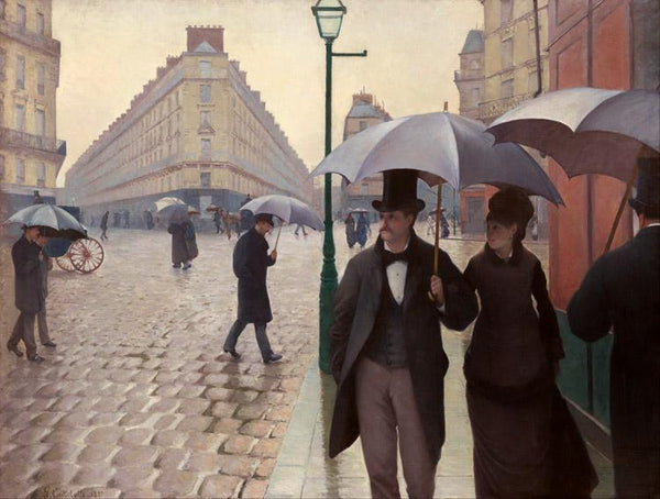 steve art gallery Paris Street A Rainy Day Gustave Caillebotte 50x40cm