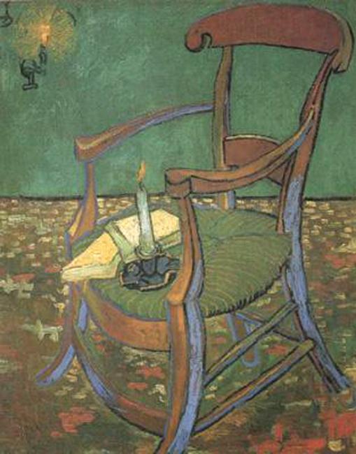 steve art gallery Paul Gauguin's Armchair Vincent Van Gogh 50x40cm