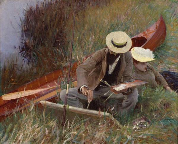 steve art gallery Paul Helleu Sketching with his Wife John Singer Sargent 50x40cm