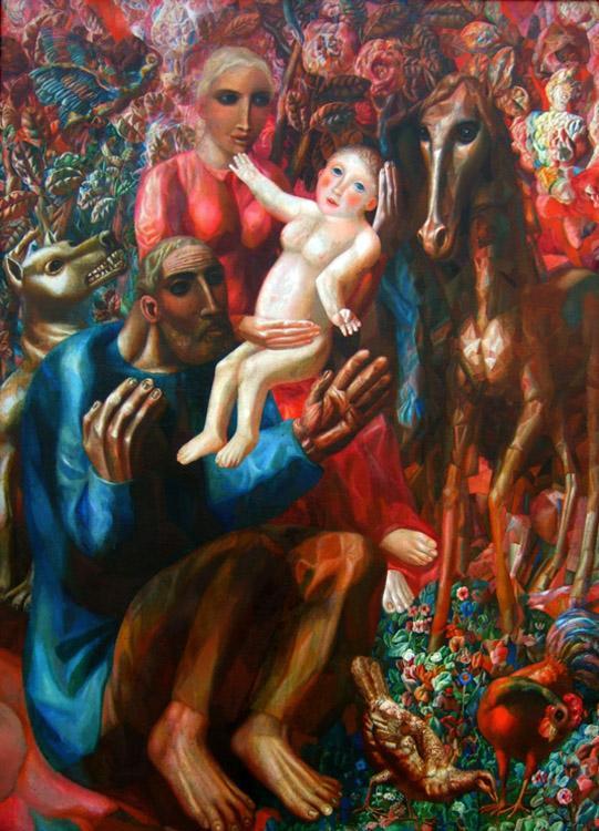 steve art gallery Peasant Family Pavel Filonov 60x40cm