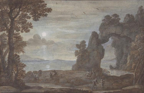 steve art gallery Perseus and the Origin of Coral Claude Lorrain 24.8x38cm