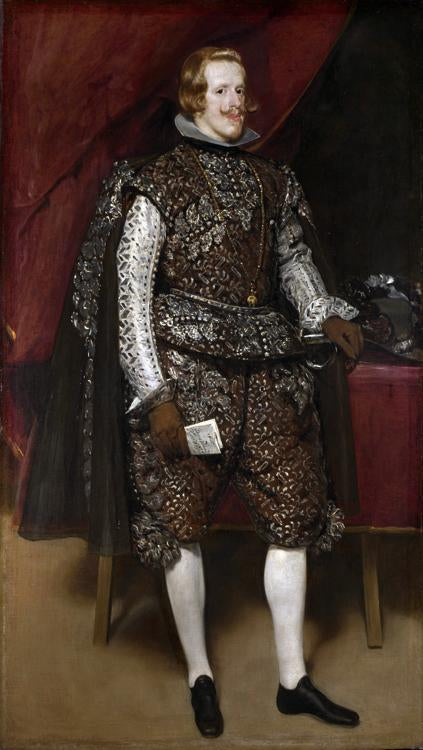 steve art gallery Philip IV in Broun and Silver Diego Velazquez 80x40cm