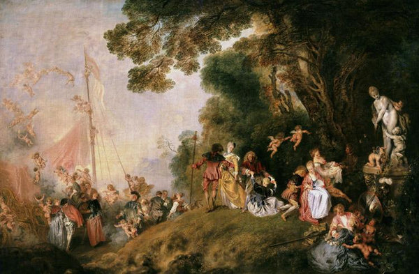 steve art gallery Pilgrimage to Cythera Jean-Antoine Watteau 60x40cm