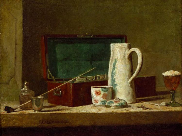 steve art gallery Pipe and Jug Jean Baptiste Simeon Chardin 32.5x40cm