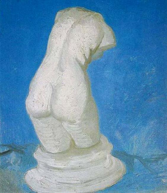 steve art gallery Plaster-Torso (female) in back view Vincent Van Gogh 47x38cm